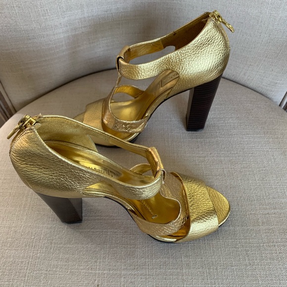 BCBG Gold Heels - Picture 7 of 8